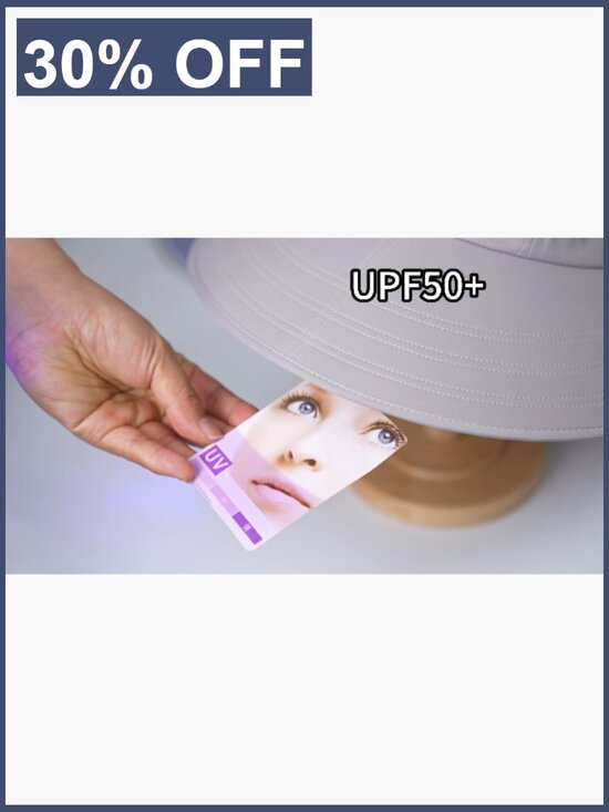 Foldable Wide Brim Sun Hat with Neck Flap, Ponytail Hole, UPF 50+, Adjustable